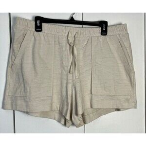 Sonoma Goods for Life Cotton Drawstring Shorts White Oak  Size XL NWT